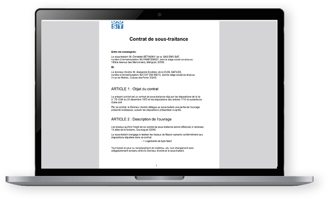 Gestion de chantier sur mobile