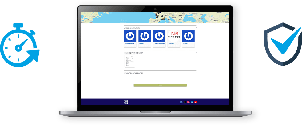 Gestion de chantier sur mobile
